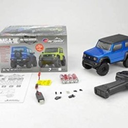 Carisma MSA-1E 1/24 Suzuki Jimny JB74 Escala Crawler, RTR, Azul