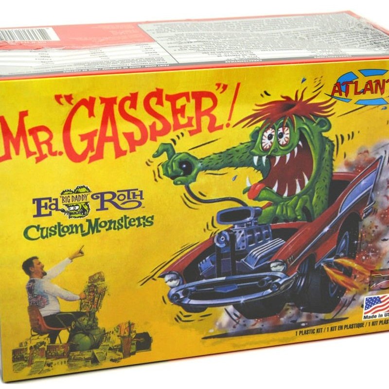 Atlantis Ed Big Daddy Roth Mr Gasser coche con figura de monstruo kit de modelo de plastico