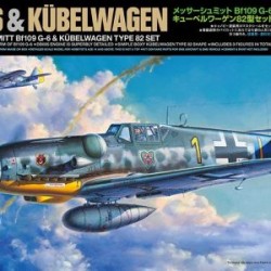 BF109 G6 & Kubelwagen 82 Kit de avion de plastico armable