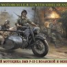 German Motocycle R-12 with Sidecar and Crew