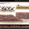 Set: Sand Bag, Brick Wall & Barricade