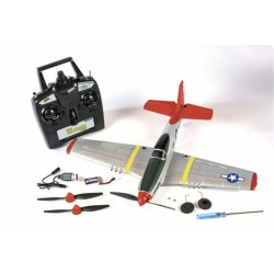 Rage RC P51D Mustang Micro avion listo para volar