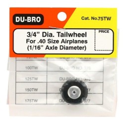 Rueda trasera DuBro 75TW para avion